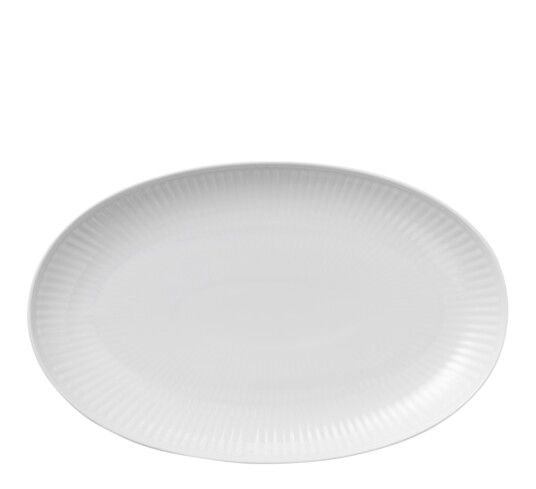 Royal Copenhagen White Fluted ovalt fat Diameter 23 cm