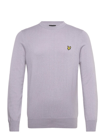 Lyle & Scott Cotton Merino Crew Neck Jumper Purple XL