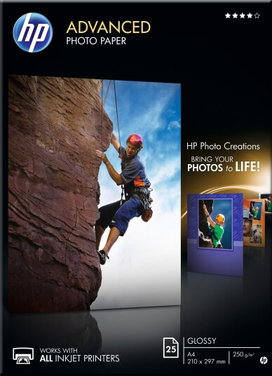 HP fotopapir Advanced Glossy A4 HP fotopapir Advanced Glossy A4