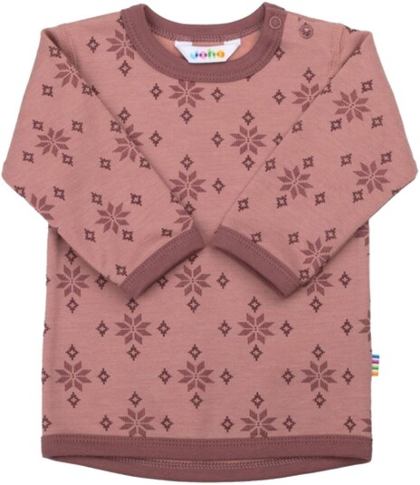 Joha Ice Crystal Genser I Ull/bomull,Rose (120)