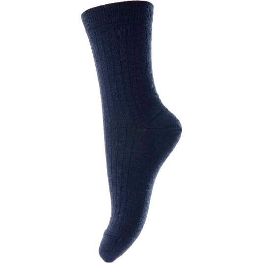 Mp Danmark Navy 718 Wool rib socks 25-28