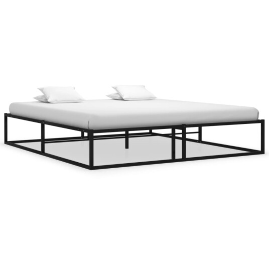 vidaXL Sengeramme svart metall 180x200 cm 8720286162590 vidaXL Sengeramme svart metall 180x200 cm 8720286162590