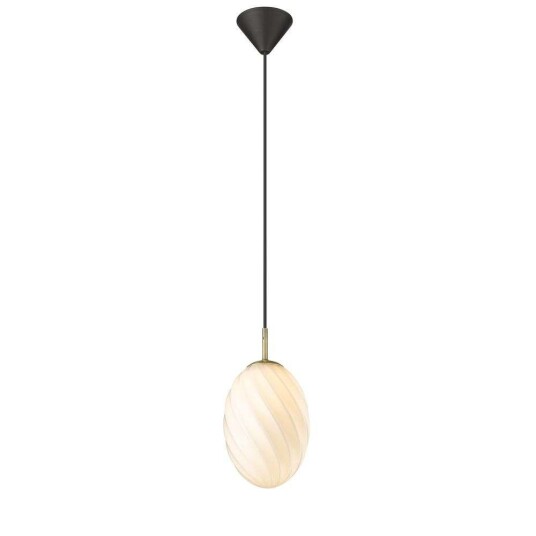 Halo Design Twist Taklampe Ø15 Opal/ Messing