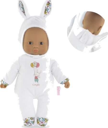 Corolle Coeur Kanin Babydokke 30 cm Fra 9 Måneder Hvit
