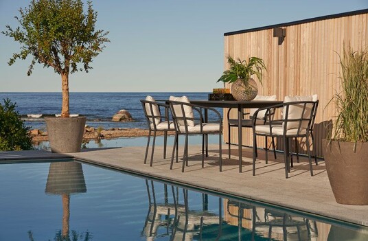 Skargaarden Saltö Spisebord 240X86 Cm Mørkegråt