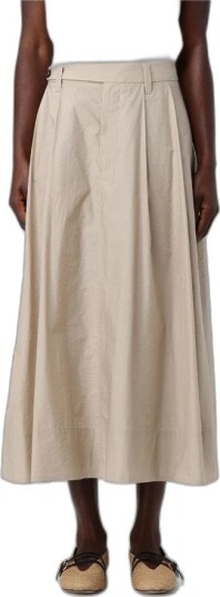 Brunello Cucinelli Dame Skjørt Beige S,