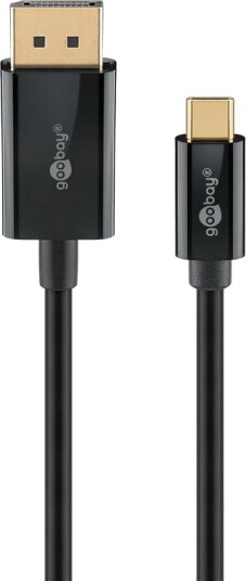 Goobay 75706, 3 M, Usb Type-C, Displayport, Hankjønn, Hankjønn, Rett