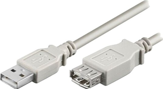 Usb-Kabel Neutralle Usb-A Til Usb-A 5 M Grå 81924