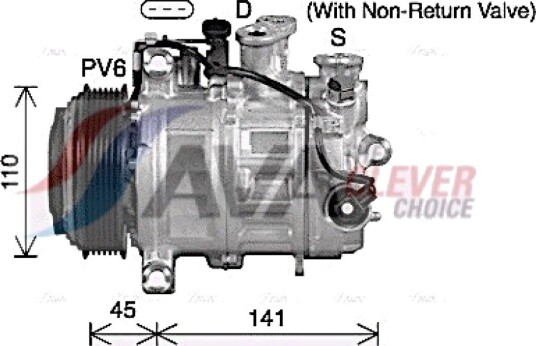 AC-kompressor AVA COOLING SYSTEMS MSAK773