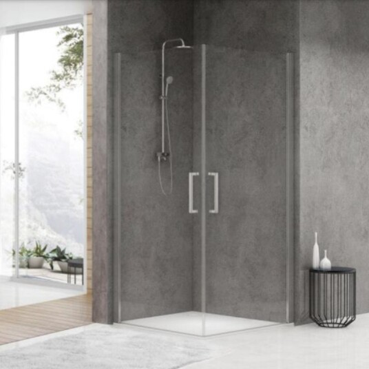 Sanipro Town Slagdør Krom / 90cm