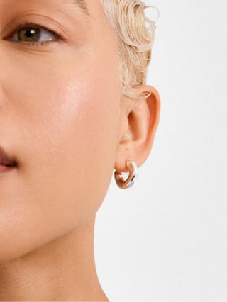 Pilgrim Jennings Small Hoops Sølv ONE SIZE