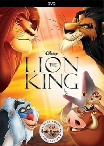 Lion Kin Walt Disney Signature Collection DVD