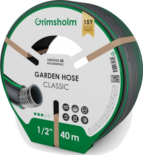 Grimsholm Classic Hageslange   40m 1/2"
