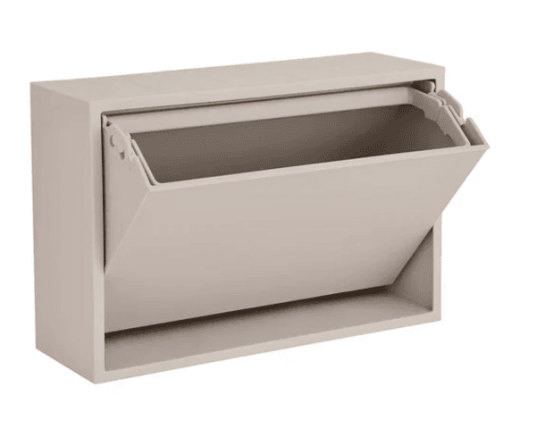 ReCollector - Small Wall storage / Bathroom bin - Silver Cloud grey ReCollector - Small Wall storage / Bathroom bin - Silver Cloud grey