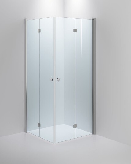 INR Linc Angel Flex Dusjhjørne blank klart glass 900x900 mm, Baderom