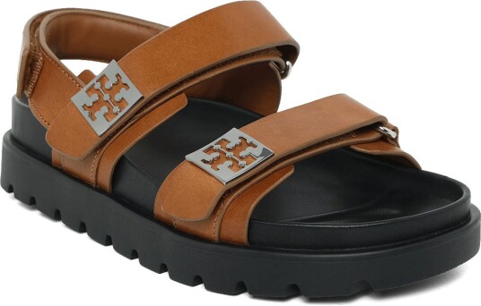 Tory Burch Mellow Sport Sandal CUOIO / PERFECT BLACK / SILVER 37 Tory Burch Mellow Sport Sandal CUOIO / PERFECT BLACK / SILVER 37