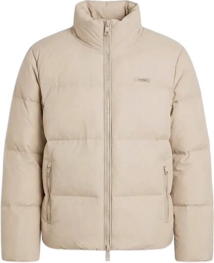 Calvin Klein Ls Mdwt Nylon Down Puffer Jkt Beige XL Calvin Klein Ls Mdwt Nylon Down Puffer Jkt Beige XL