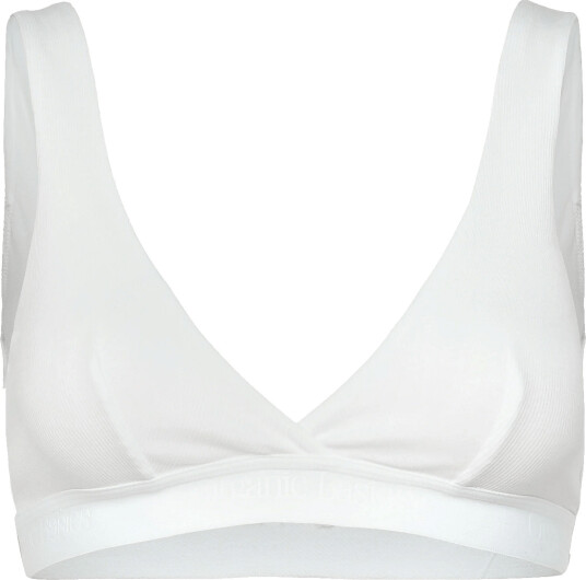 Organic Basics | Core Rib Plunge Bralette | L