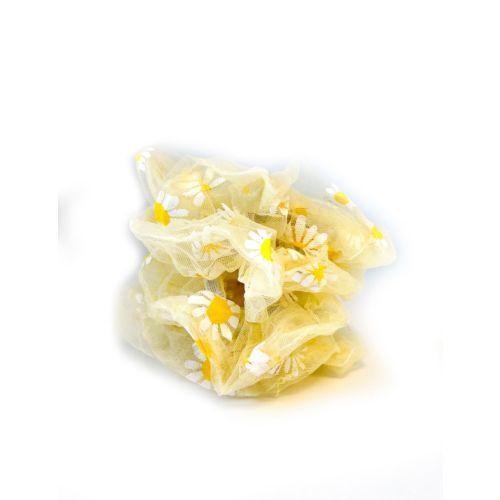 Organza Scrunchie Mønster Sunflower Organza Scrunchie Mønster Sunflower