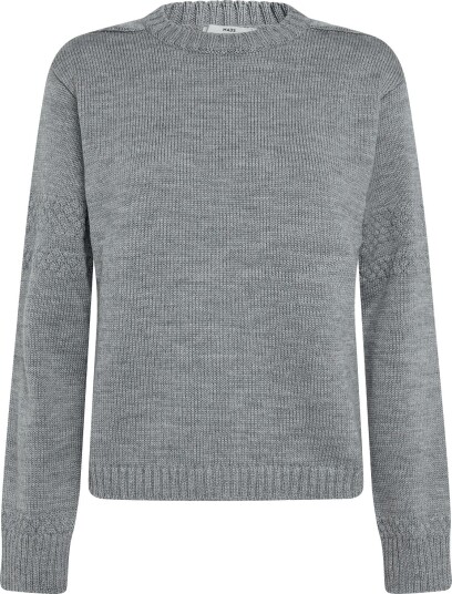 Mads Nørgaard Wool Karoline Sweater MID GREY MELANGE XL