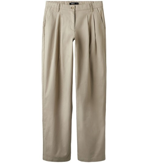 LMTD Nlflyndt Lw Pleat Loose Pant Noos Beige 164