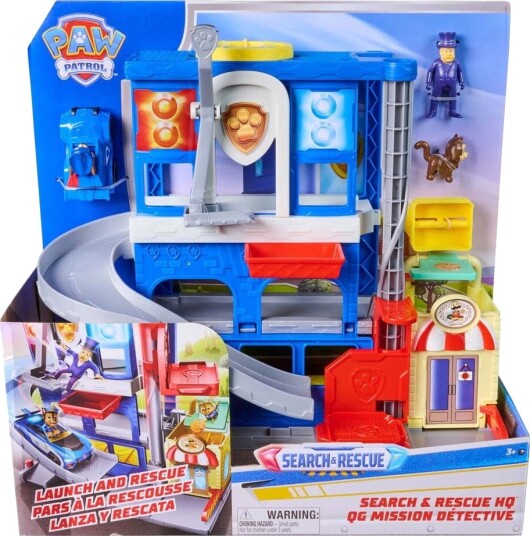Paw Patrol Søke- og Redning Hovedkvarter Lekesett med Chase Figur Paw Patrol Søke- og Redning Hovedkvarter Lekesett med Chase Figur