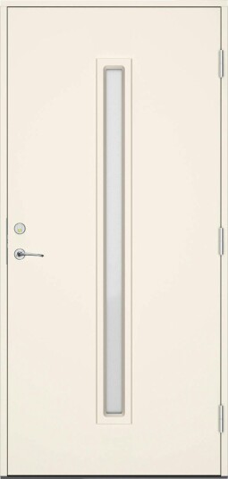 Ytterdør Swedoor Clever-Line+ Hamra Lagerført NCS-0502-Y Hvit 10x21, Høyre
