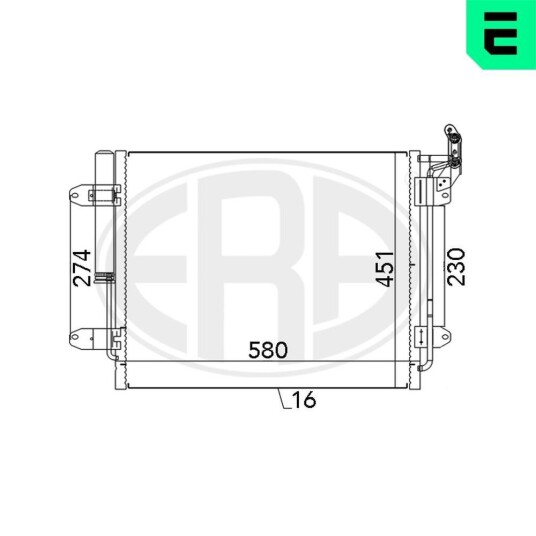 Kondensator ERA 667142 Kondensator ERA 667142
