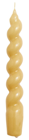 Hay Spiral Candle lys 19 cm mustard
