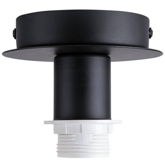 Slv Fenda Enkel Taklampe U/skjerm E27 Sort