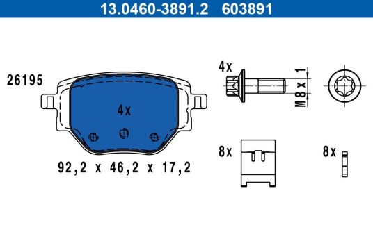 Bremseklosser ATE 13.0460-3891.2