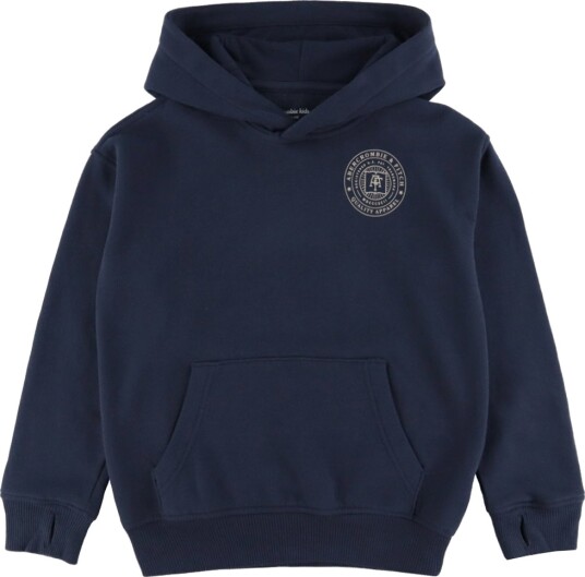 Abercrombie & Fitch Hettegenser Navy Blazer m. Trykk Abercrombie & Fitch 9 10 år 134 140 Hettegenser Blå