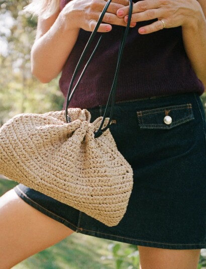 DAY ET Day Crochet Handbag Beige ONE SIZE