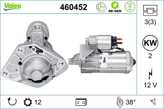 Starter VALEO 460452 Starter VALEO 460452