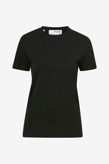 Selected FEMME   Topp slfMy Perfect SS Tee Box Cut   Svart
