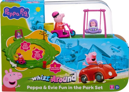 Peppa Gris Whizz Around Lekesett med Huske og Sykkel