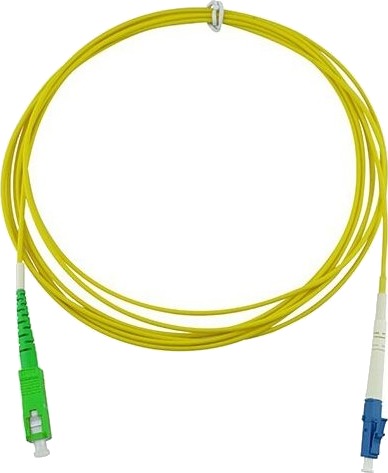 Blueoptics Simplex Lwl Patchkabel, Lc-Upc/Sc-Apc, 0.5 Meter, Singlemode E9/125Μm, G.657.A1, Os2, Innsettingsdempin Under 0.2Db, Merke-Fiber, Lszh Gul, 2.0Mm Rør, Keramisk Ferrule, Inkl. Måleprotokoll (Sfp2122bu0.5Ms)