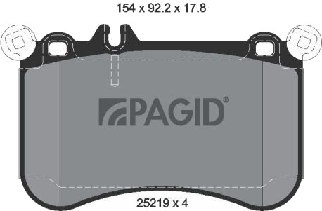 Bremseklosser PAGID T2102N