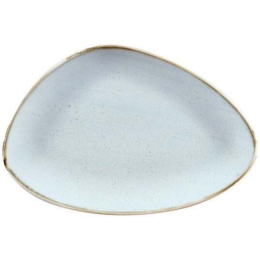Churchill Chefs fat Stonecast Duck Egg trekantet 30.5x20.5 cm  Lyseblå/Brun 6 Stykk / Forpakning