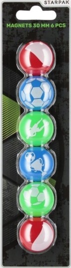 Starpak Magnes Football 30 Mm Op6szt 24/144