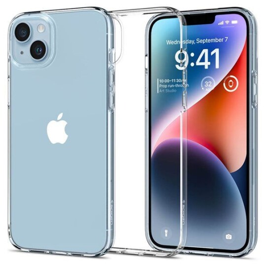 Spigen Liquid Crystal Transparent TPU Mobildeksel til iPhone 14