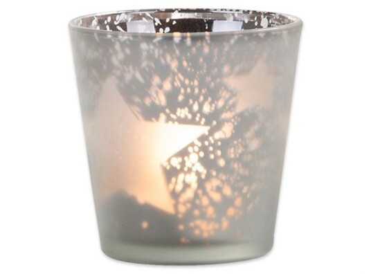 Telysglass med stjerner fra Black Design