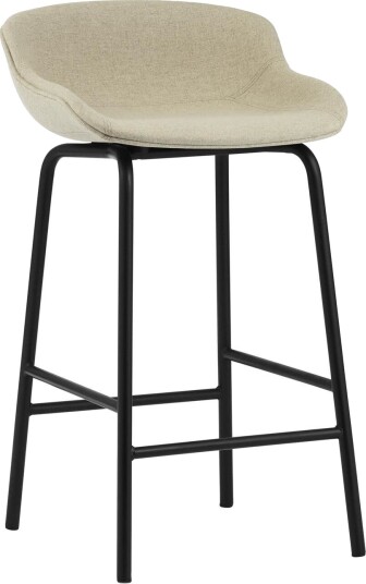Normann Copenhagen Hyg Barkrakk H65 Polstret Sort Stål/Main Line Lin MLF20