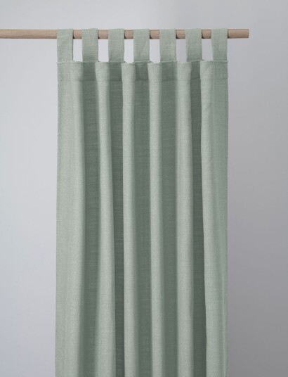 compliments Ivalo Curtain 140X260 Cm W/Loops - Green - 140X260CM