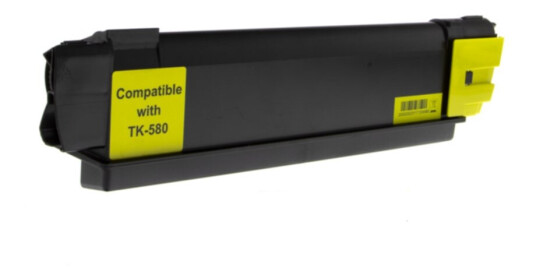 TK-580Y, Tonerkassett, erstatter Kyocera TK-580Y, gul, 2.800 sider, inkClub TK-580Y, Tonerkassett, erstatter Kyocera TK-580Y, gul, 2.800 sider, inkClub