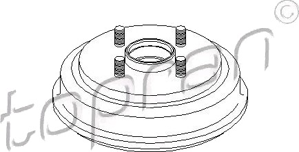 Bremsetrommel TOPRAN 302 346 Bremsetrommel TOPRAN 302 346