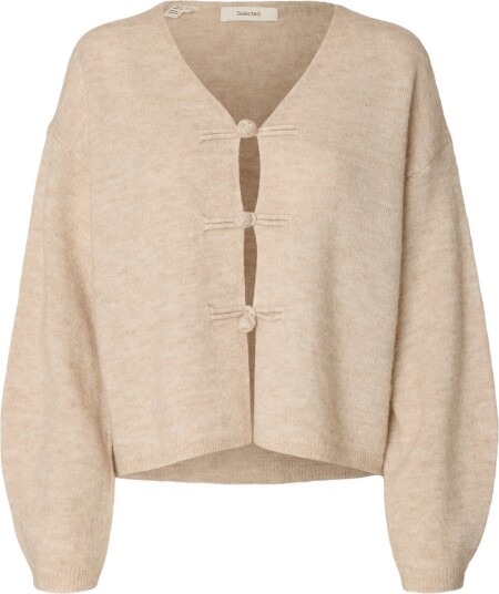 Selected Slwlulu Ls Duffle Knit Cardigan   BIRCH   S