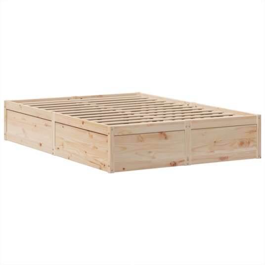 Sengeramme uten madrass 140x190 cm heltre furu 8721158622938