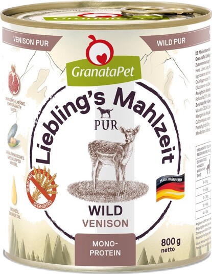 Granatapet Våtfôr Liebling'S Måltid Pur Vilt 12 X 800 G