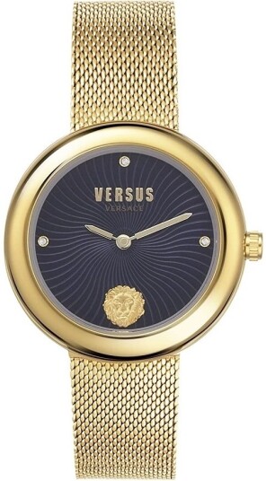 Versus by Versace Dameklokke VSPEN0519 Lea Blå/Gulltonet stål Ø35